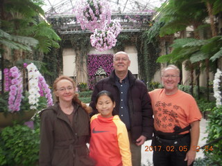 573 9l5. Longwood Gardens with the Schubels + Betsy and Cecelia and John and Sandra + Adam