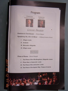 Philadelphia Orchestra program