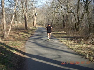 3033 9lr. Adam running at Pennypack Park in Philadelphia