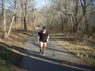 3035 9lr. Adam running at Pennypack Park in Philadelphia