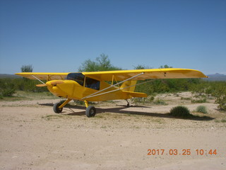 Alamo Lake - Larry's yellow airplane