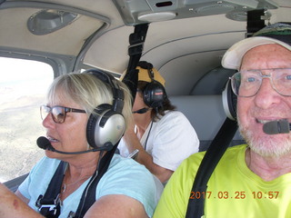 Alamo Lake pictures- Bernie taking a picture of Adam and N8377W