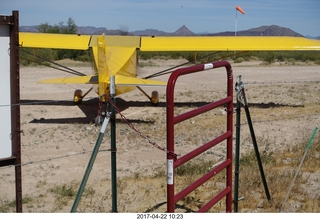 453 9nn. Alamo Lake - Wayside - Larry's yellow airplane