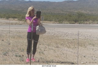 Alamo Lake - Kim T taking a picture