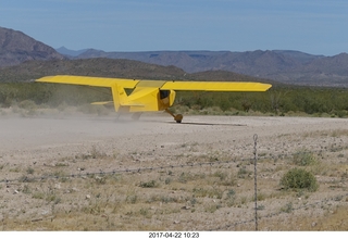 Alamo Lake - Wayside - Larry's yellow airplane