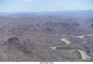 aerial - near Alamo Lake - ranch Kim went to