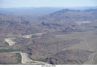 aerial - near Alamo Lake - ranch Kim went to