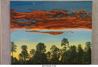 new- camera  Jacqui's sunset painting