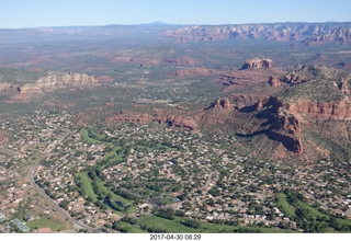 aerial mountains - Sedona