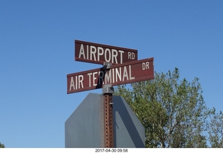 59 9nw. Sedona Airport Road sign