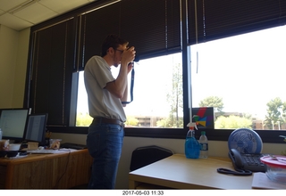 new camera -  Brian taking a picture