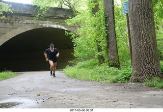 3047 9p6. Pennypack Park run - Adam running