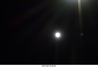 full moon, reduced exposure