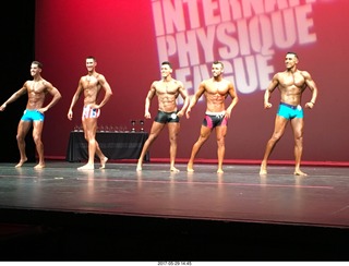 Mesa Arts Center - International Physique League (IPL) show - 12 Nick Torgerson and 25 John Brietzman and 47 Alejandro Sigala and 55 Zach Smith