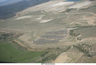 315 9q4. aerial - Colorado - solar power array