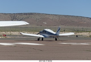 1747 9qh. N8377W and big S on the hill in Seligman