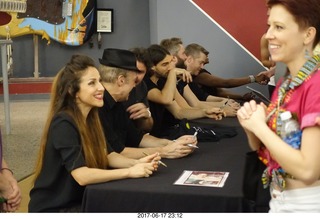 Comerica Theatre - Brit Floyd band signing autographs