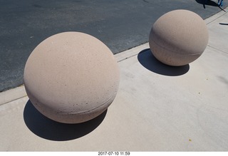 moon-spheres with sharp shadows