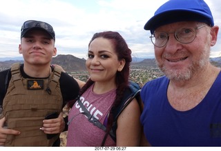 5 9rv. Jose, Elba, and Adam atop Thunderbird Mountain