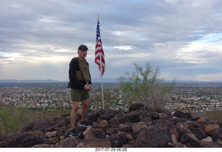 snake on a hike on Thunderbird Mountain