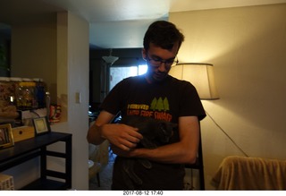 my cat Max and my kittens Devin and Jane at the vet