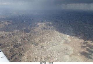 212 9sk. aerial - Sand Wash area - clouds and rain