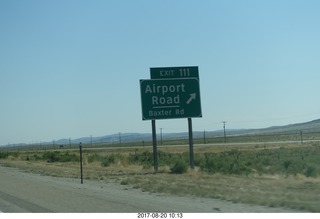 Airport Road sign