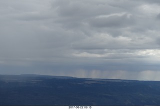 aerial - Rock Springs to Bryce Canyon - rain storm