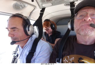 David Marcus flying N8377W with Deborah and Adam