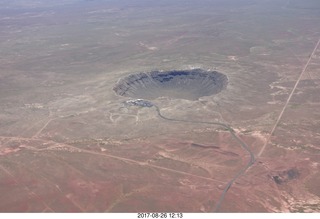 aerial - meteor crater
