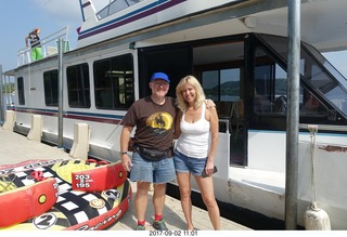 Saint Croix River boat + Adam and Kim