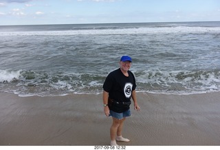 Belmar Boardwalk - beach - Adam in the surf