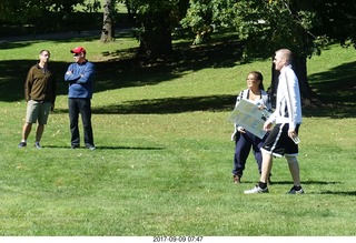 Cheltenham Cross Country CHS-XC - Curtis Arboretum - finish - coaches, Lily
