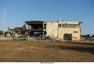 Northeast Philadelphia - Roosevelt Boulevard - old Nabisco / Kraft factory being torn down - DANGER - HARD HAT AREA