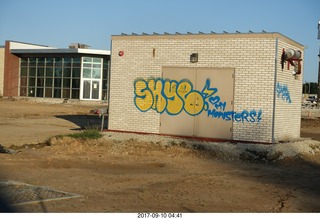 Northeast Philadelphia - Roosevelt Boulevard - old Nabisco / Kraft factory being torn down - DANGER - CONSTRUCTION AREA KEEP OUT