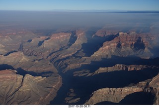 1887 9uu. aerial - Grand Canyon with fires on the north rim