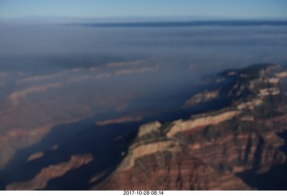 1892 9uu. aerial - Grand Canyon with fires on the north rim