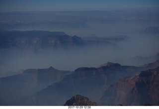 1904 9uv. aerial - cloudy hazy Grand Canyon