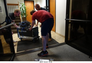 Clear Demand data center equipment being moved