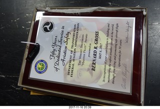1 9vg. Bernard Gross award for flying
