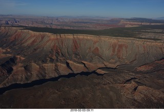 aerial - flying to Grand Canyon