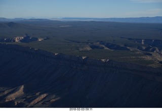 aerial - flying to Grand Canyon