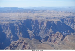 aerial - flying to Grand Canyon