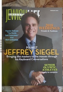 Jewish Life magazine - Jeffrey Siegel on the cover