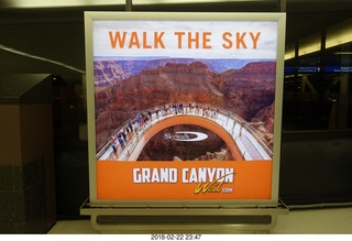 158 9yn. Skywalk at Grand Canyon West advertisement sign