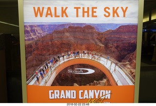 160 9yn. Skywalk at Grand Canyon West advertisement sign