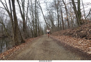 Princeton canal run - Adam running