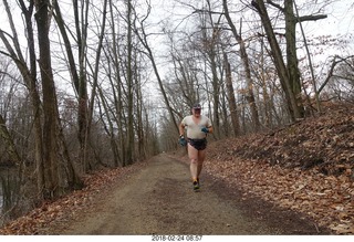 Princeton canal run - Adam running