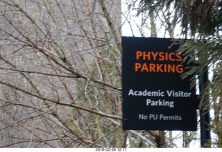 Princeton Alumni Day - Physics parking