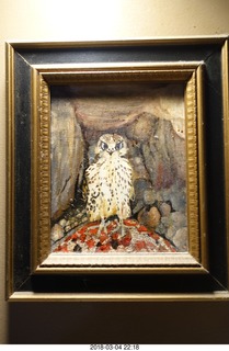 Birds and Hirota get-together - owl painting